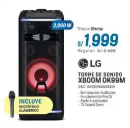 El Gallo Más Gallo LG Torre de sonido xboom OK99M oferta