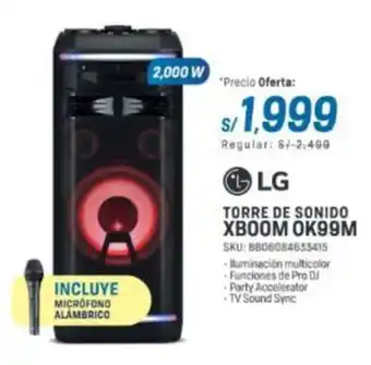 El Gallo Más Gallo LG Torre de sonido xboom OK99M oferta