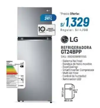 El Gallo Más Gallo LG Refrigeradora GT24BPP oferta