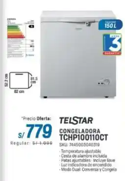 El Gallo Más Gallo Telstar congeladora TCHP100110CT oferta
