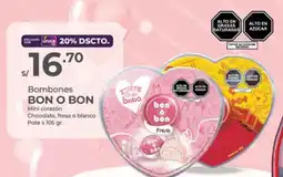 Vega Bombones BON O BON Mini corazón Chocolate, fresa o blanco Pote oferta