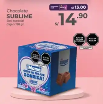 Vega Chocolate SUBLIME Box especial Caja oferta