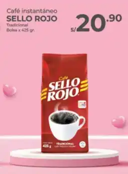 Vega Café instantáneo SELLO ROJO Tradicional Bolsa oferta