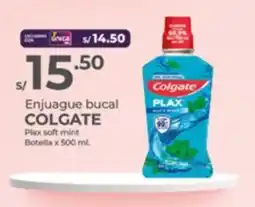 Vega Enjuague bucal COLGATE Plax soft mint Botella oferta