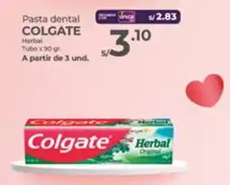 Vega Pasta dental COLGATE Tubo oferta