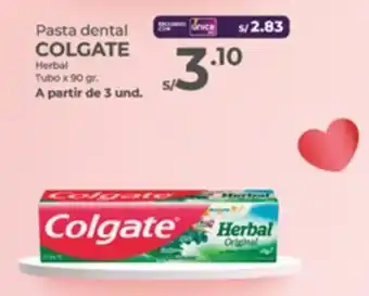 Vega Pasta dental COLGATE Tubo oferta