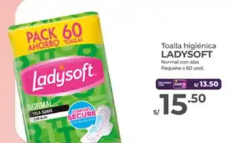 Vega Toalla higiénica LADYSOFT Normal con alas Paquete oferta