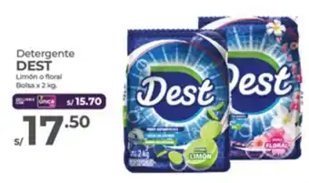 Vega Detergente DEST Limón o floral Bolsa oferta