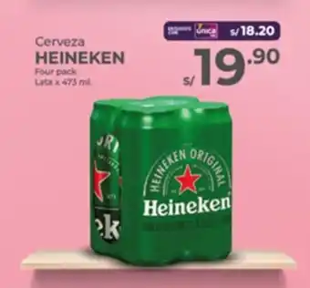 Vega Cerveza HEINEKEN Four pack Lata oferta