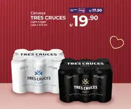 Vega Cerveza TRES CRUCES Light o lager Lata oferta