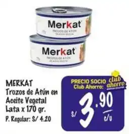 MaxiAhorro Merkat trozos de atún en aceite vegetal lata oferta
