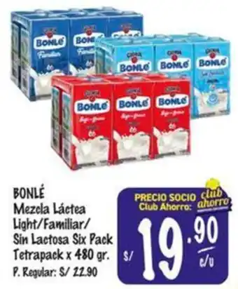 MaxiAhorro Bonlé mezcla láctea light/familiar/sin lactosa oferta