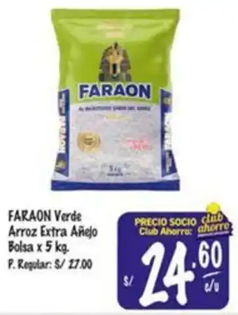 MaxiAhorro Faraon verde arroz extra añejo bolsa oferta