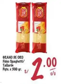MaxiAhorro Grano de oro fideo spaghetti/ tallarin pate. oferta