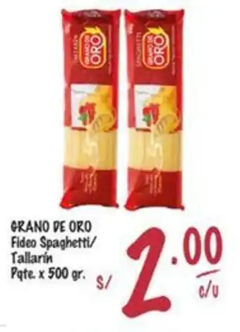 MaxiAhorro Grano de oro fideo spaghetti/ tallarin pate. oferta