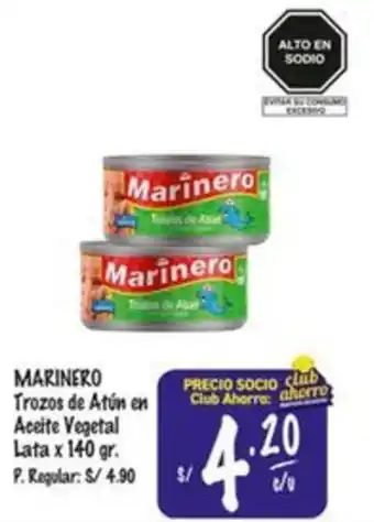 MaxiAhorro Marinero trozos de atún en aceite vegetal lata oferta