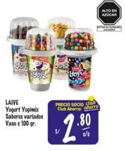 MaxiAhorro Laive yogurt yopimix sabores variados vaso oferta