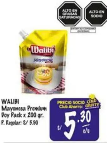 MaxiAhorro Walibi mayonesa premium doy pack oferta