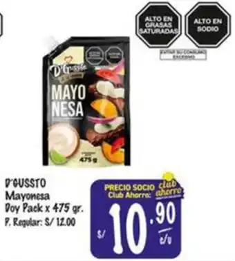MaxiAhorro D'gussto mayonesa doy pack oferta