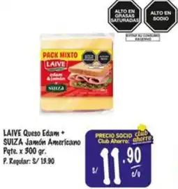 MaxiAhorro Laive queso edam + suiza jamón americano p oferta