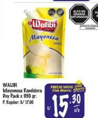 MaxiAhorro Walibi mayonesa rendidora doy pack oferta