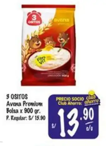 MaxiAhorro 3 ositos avena premium bolsa oferta
