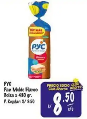 MaxiAhorro PYC pan molde blanco bolsa oferta