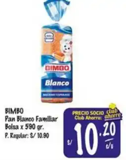 MaxiAhorro Bimbo pan blanco familiar bolsa oferta