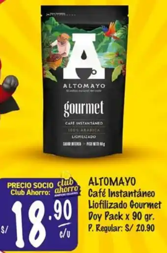 MaxiAhorro Altomayo café instantáneo liofilizado gourmet oferta