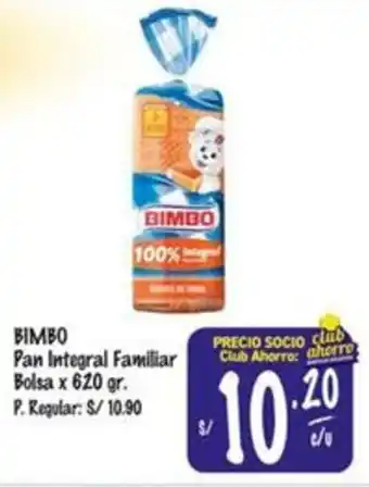 MaxiAhorro Bimbo pan integral familiar bolsa oferta
