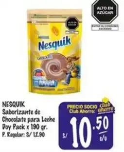 MaxiAhorro Nesquik saborizante de chocolate para leche oferta