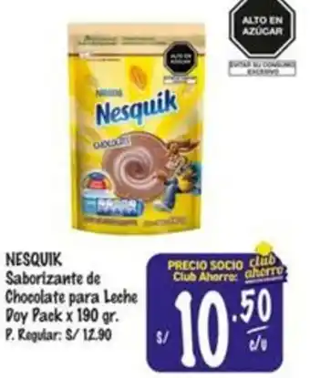 MaxiAhorro Nesquik saborizante de chocolate para leche oferta