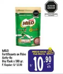 MaxiAhorro Milo fortificante en polvo activ-go oferta