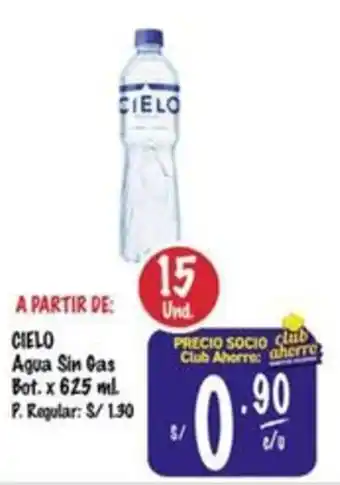MaxiAhorro Cielo agua sin cas bot. oferta