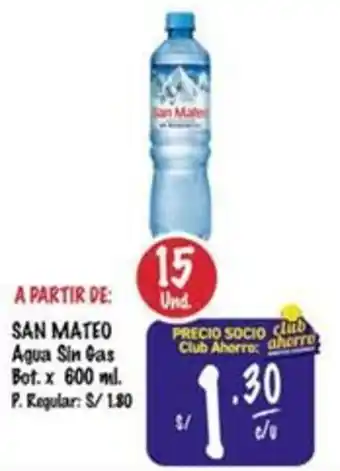 MaxiAhorro San mateo agua sin gas bot oferta