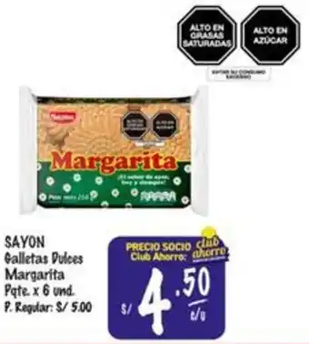 MaxiAhorro Sayon galletas dulces margarita oferta