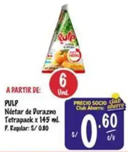 MaxiAhorro Pulp néctar de durazno tetrapack oferta