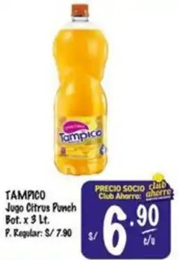 MaxiAhorro Tampico jugo citrus punch bot. oferta