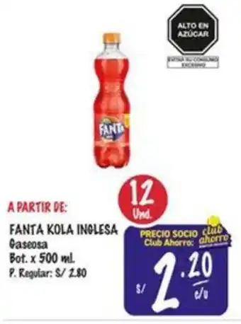 MaxiAhorro Fanta kola inglesa gaseosa oferta