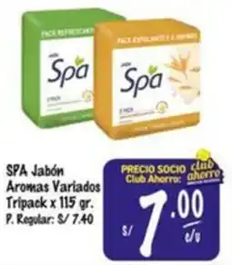 MaxiAhorro Spa jabón aromas variados tripack oferta