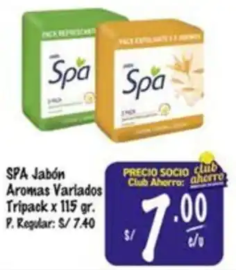 MaxiAhorro Spa jabón aromas variados tripack oferta