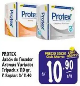 MaxiAhorro Protex jabón de tocador aromas variados tripack oferta