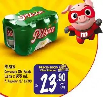 MaxiAhorro Pilsen cerveza six pack oferta