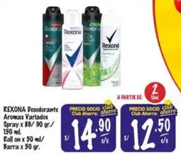 MaxiAhorro Rexona desodorante aromas variados spray oferta
