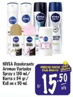 MaxiAhorro Nivea desodorante aromas variados oferta
