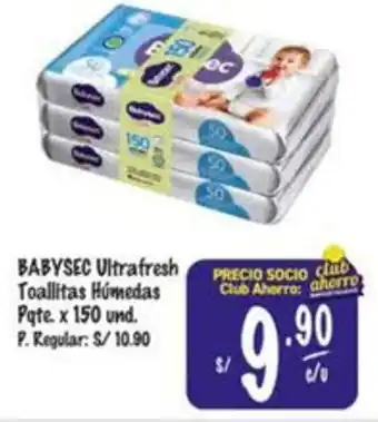 MaxiAhorro Babysec ultrafresh toallitas húmedas oferta