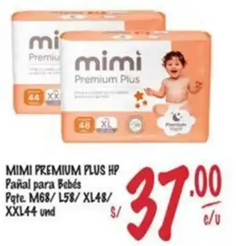 MaxiAhorro Mimi premium plus hp pañal para bebés oferta
