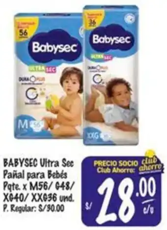 MaxiAhorro Babysec ultra sec pañal para bebés oferta