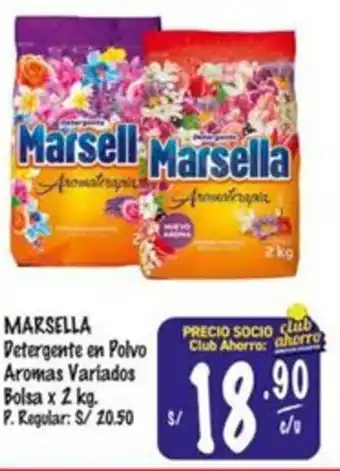 MaxiAhorro Marsella detergente en polvo aromas variados oferta