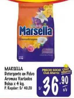 MaxiAhorro Marsella detergente en polvo aromas variados bolsa oferta
